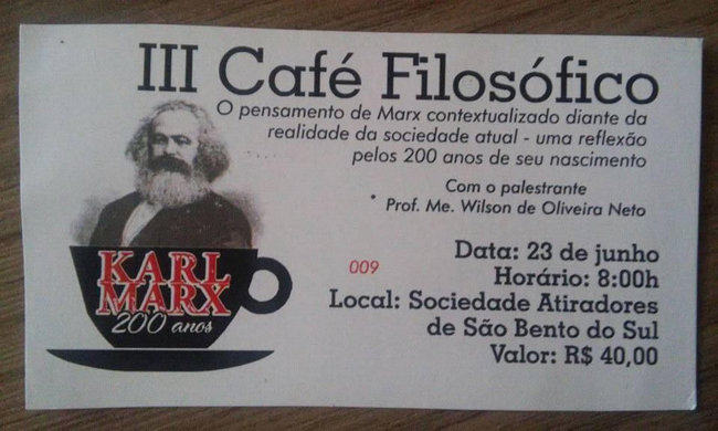 De Café Filosófico sobre Marx.